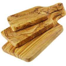 Planche à découper en bois d'olivier avec trou - Product Image 4