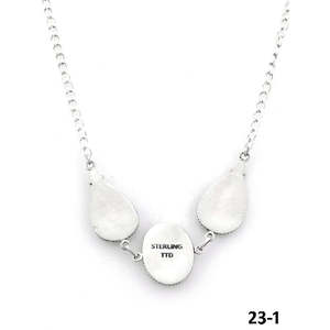 Collier goutte d'eau en turquoise et argent sterling fait main du sud-ouest, cadeau idéal - Product Image 4