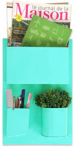 Organizador de pared de metal personalizado, estante de almacenamiento de bajo precio para carpetas de archivos, tabletas, bolígrafos, lápices, sobres y revistas, novedad - Product Image 3