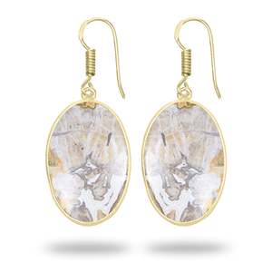 Boucles d'oreilles de mariage en agate plaquées or 18 carats de haute qualité, nouvelle arrivée, tendance, faites à la main, bijoux de mode, cadeau de fête, vente en gros - Product Image 6