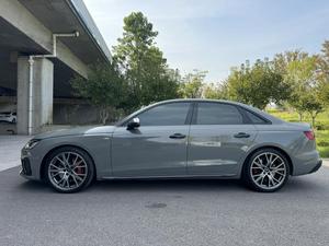 BEST OFFER USED 2022 Au-dy S 4 TFSI Sport Edition Tur-rbo <b>Leather</b> R 19 Gray Sedan - Product Image 5