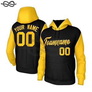Custom Hoodie for <b>Men</b> and Kids Personalized Fleece <b>Pullover</b> Sweatshirt with Stitched Text Number Logo Design - Product Image 4
