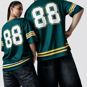 Oversized Custom <b>Mesh</b> American Football Jerseys Sublimation Number Print Football Style Wholesale OEM Private Label Manufacturer - Product Image 1