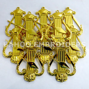 BIJOUX COLLIER PROVINCIAL ARTISANAT MASONIQUE POUR DIACONS SENIOR ET JUNIOR-PLAQUÉ OR-BIJOU COLLIER MAÇONNIQUE-BIJOU EN OR MAÇONNIQUE - Product Image 5