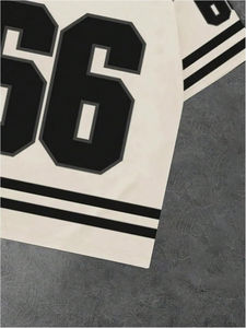 2025 Custom High Quality Printing Boxy T Shirts Mesh Oversized American Football Breathable <b>Crop</b> Football Jersey <b>Men's</b> - Product Image 3