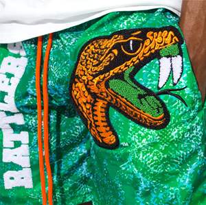 ฟลอริดา A&M มหาวิทยาลัย Famu กางเกงขาสั้นผู้ชายเย็บปักถักร้อย Chenille ชุดออกกําลังกาย - Product Image 3