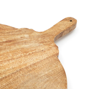 Tabla de cortar de madera hecha a mano de latón AK con asa en color madera natural de gran capacidad para decoración de interiores de mesa y cocina - Product Image 4