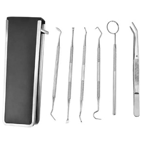 Kit d'outils dentaires pour l'élimination des taches dentaires Outils Détartreur dentaire en acier inoxydable Ensemble de détartreurs pour tartre et calcul - Product Image 6