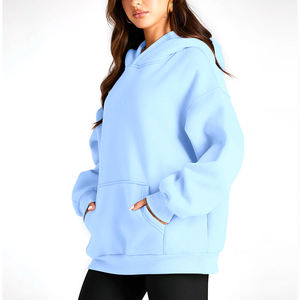 Nouvelle arrivée prix de gros hiver chaud femmes sweats à capuche surdimensionnés complet personnalisé Logo et Design femmes sweats à capuche surdimensionnés - Product Image 2