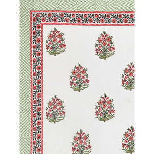 BLOQUES de INDIA Bloque de mano Impreso Super King Size Sábana de algodón 245X270 CM Color 14 - Product Image 1