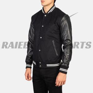 Veste universitaire en laine et cuir personnalisée, style baseball, unisexe, qualité supérieure, imperméable, respirante, coupe-vent, vente flash - Product Image 3