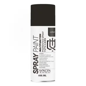 Nhà Máy Nhà Sản Xuất 400Ml Phun Màu Đen Sơn Chrome Vàng Aerosol Graffiti Sơn Dòng Đánh Dấu Sơn