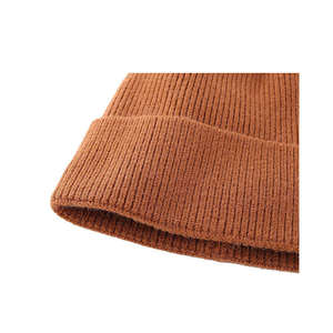 Ropa informal de calidad pura Precio barato Jacquard Beanie Cap Best Selling Warm Knitted Solid Custom Color Men Beanie Cap - Product Image 6