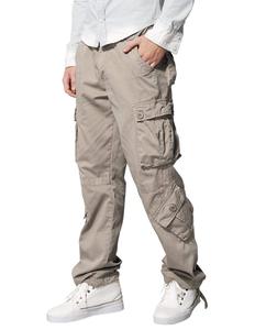 Men's Lightweight High Cotton Canvas Ripstop <b>Cargo</b> <b>Work</b> <b>Pants</b> Big Tall Construction Utility Safety Embroidered High Drawstring - Product Image 4