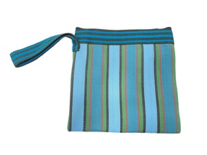 Estuche de Maquillaje Multiusos Personalizado, Ecológico, de Nailon Reciclado de Alta Calidad, con Logotipo a Rayas, Reutilizable, con Cierre de Terciopelo - Product Image 2