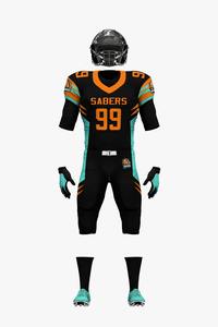 OEM ODM ชุดเสื้อฟุตบอลอเมริกันแบบระเหิดตาข่ายโพลีเอสเตอร์แห้งเร็ว - Product Image 2