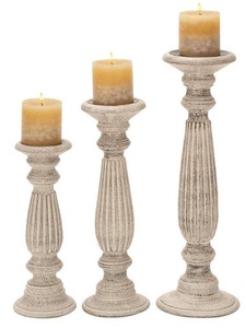 Portavelas de madera rústica de primera calidad para decoración elegante del hogar comedor boda fiesta y sala de estar - Product Image 4