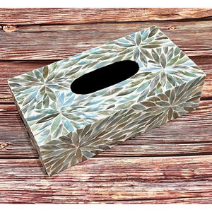 Luxury Design Home Tableware <b>Tissue</b> <b>Box</b> Prime Mother Pearl <b>Tissue</b> <b>Box</b> Floral Pattern <b>Tissue</b> <b>Box</b> for Bathroom Accessory Supplies - Product Image 3