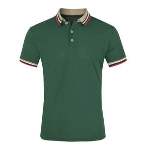 2024 Jersey de moda para hombre, algodón para polos, nuevos polos lisos transpirables con cuello sólido, botón en el cuello, estilos de verano calientes - Product Image 4