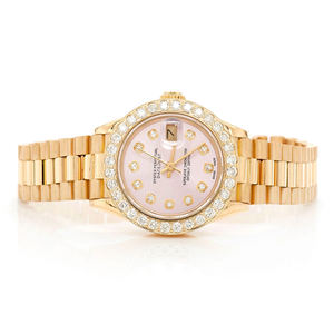 Reloj de Moda Personalizado con Incrustaciones de Moissanita, Esfera de Cristal, Movimiento de Cuarzo y Acero Inoxidable para Hombre - Product Image 1