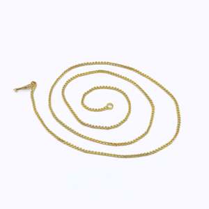 Collar de Cadena de Eslabones de Latón Chapado en Oro Micro de 14K, 18K, 24K al por Mayor, Joyería de Moda para Mujer - Product Image 1
