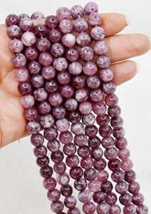 Proveedor Mayorista Indio de Turmalina Rosa Natural Calentada, Cuentas Redondas de 8mm para la Fabricación de Joyería, Marca Anshul Impex - Product Image 2