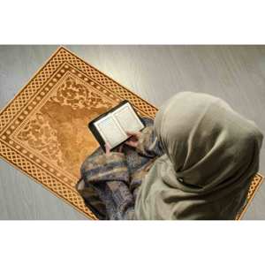 Tapis de prière brun, tapis spirituel, tapis de prière, tapis islamique, tapis lavable en machine, tapis à poils doux - Product Image 3