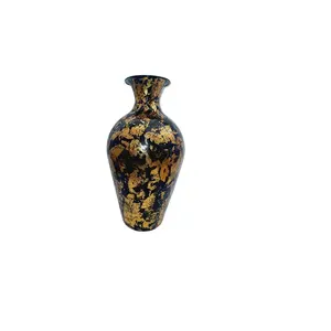 モーデン花瓶ソリッドメタルインド製家の装飾金属花瓶手作りアディバ家の装飾