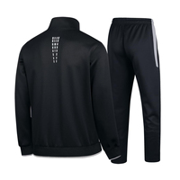 Ensemble de survêtement décontracté en molleton de coton écologique pour homme, séchage rapide, respirant, réversible, léger, fermeture éclair, logo personnalisable