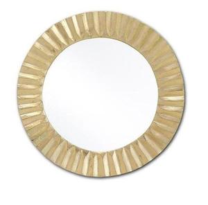 Latest <b>Gold</b> Plated Brass Wall <b>Mirror</b> <b>Round</b> New Metal Home Decor <b>Round</b> Pattern Glass Wall <b>Mirror</b> Wholesale Price Available - Product Image 1