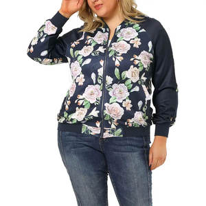 Chaqueta bomber simple con tela suave y apariencia elegante Chaqueta bomber informal de moda con cremallera frontal - Product Image 3