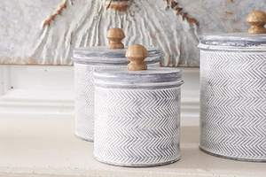 Rustproof Galvanised Kitchen Storage Canister Stylish Durable Container For <b>Tea</b> <b>Coffee</b> <b>Sugar</b> Pantry Organization - Product Image 3