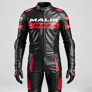 Combinaison de course de moto Thrills à grande vitesse en cuir respirant et durable avec panneaux perforés Design personnalisé Plus Size Option - Product Image 5