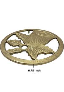 Salvamanteles de aluminio decorativo Estera de metal para protección de mesa contra ollas calientes Sartenes Platos - Product Image 2