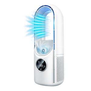 Ventilatore a piantana senza pale con umidificatore, 6 velocità, display digitale, installazione da tavolo/pavimento, controllo meccanico per uso domestico e camper - Product Image 3