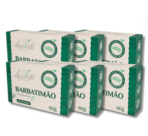 Kit de savons végétaux naturels Alquiverde Barbatimão (lot de 3) - Soins de la peau végétaliens et sans cruauté - Product Image 2