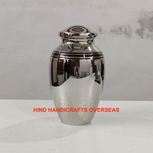 Urna de cremación moderna de latón superventas, fabricación y exportador, nuevo diseño personalizado, urna de cremación funeraria para adultos, venta al por mayor - Product Image 3