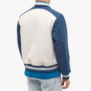 Veste de baseball varsity pour homme de bonne qualité, légère, à séchage rapide, avec des patchs brodés, style bouton, veste de lettreman pour homme - Product Image 5