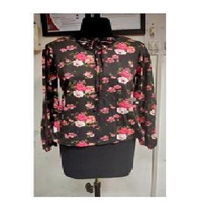 Tops elegantes de verano de manga larga con técnica de lavado de enzimas para mujer, camisetas con logotipo personalizado con precios a granel para uso en la India - Product Image 1