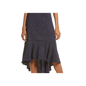 Abito tubino jacquard blu navy di Lulus, taglia media, con vita naturale - Product Image 3