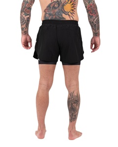 Vêtements d'arts martiaux mixtes légers à impression numérique extensible anti-rétrécissement pour adultes Rashguard de Jiu Jitsu Shorts MMA + Spats Unisexe - Product Image 3
