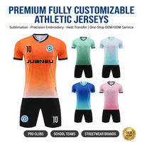Camiseta de Fútbol con Estampado Digital por Sublimación, Ropa Deportiva, Malla de Poliéster con Logotipo