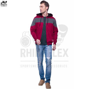 Nouveauté Ensemble de sweats à capuche d'entraînement unisexe avec fermeture éclair en coton mélangé avec des basiques personnalisés et respirants - Product Image 3