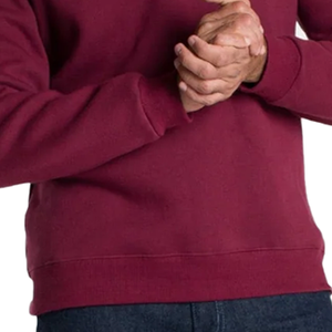 Sudaderas con capucha de algodón de rizo de lana con cuello levantado de gran tamaño informales con logotipo bordado personalizado para mujeres y hombres - Product Image 4