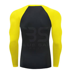 Chemise de compression athlétique pour hommes avec coupe extensible et conception respirante pour l'entraînement chemise de compression à manches longues pour hommes - Product Image 2