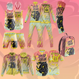 Poliéster Spandex Sublimado Impreso 7 en 7 Conjuntos de uniformes Sublimación de compresión de alta calidad Premium 7v7 Uniformes de fútbol - Product Image 1