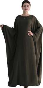 เดรสอาบายาของผู้หญิงหรูหรามาใหม่เสื้อผ้าอิสลามพิมพ์ลายเสื้อสำหรับใส่กลางแจ้งดีไซน์ชายเสื้อแบบบานออก2025 - Product Image 2