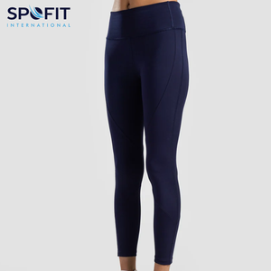Nouveau populaire sans couture taille moyenne respirant coton/fibre de bambou femmes Leggings contrôle du ventre bout à bout entraînement Fitness Yoga - Product Image 6