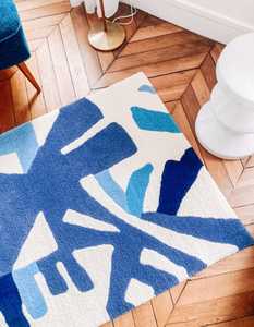 Tapis abstrait touffeté à la main Tapis en laine à motif de style moderne solide Tapis faits à la main multicolores pour la maison et personnaliser la taille disponible - Product Image 1