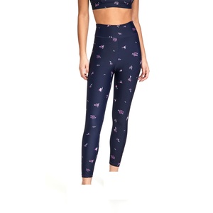 Leggings amincissants Dry-Fit pour femme, taille haute, longueur intégrale, motif nid d'abeille, 100% polyester, écologiques, pour Pilates, OEM ODM, tendance TikTok - Product Image 1
